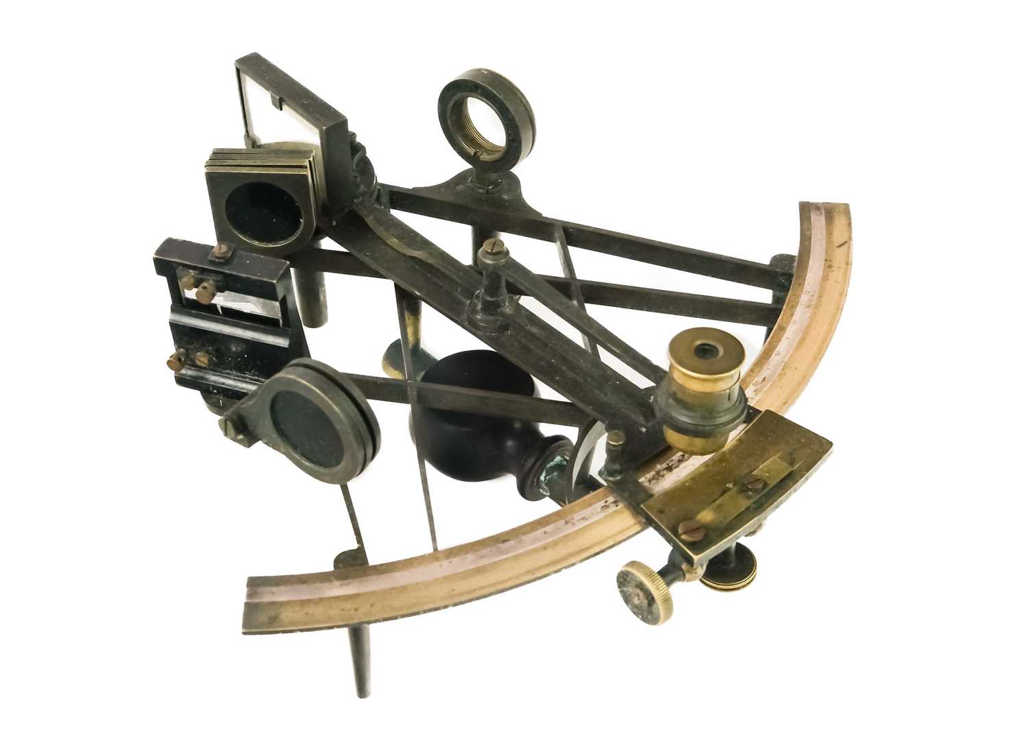 A 19th century brass and lacquered sextant. - Image 4 of 4