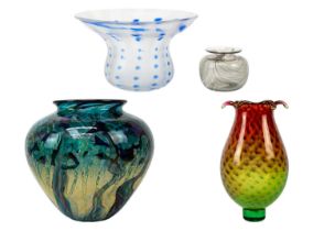 A Jonathan Harris Ironbridge studio glass bowl, Monsoon,