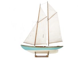 A 4ft 9" pond yacht by W E Phillips Isles of Scilly.