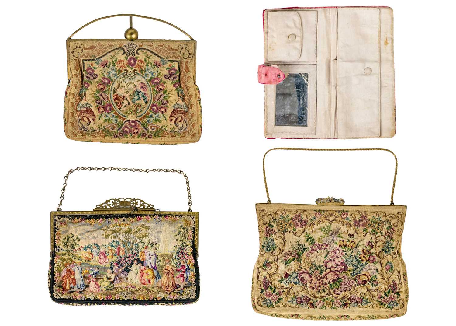 A ladies wallet, fashioned from a remnant of what is believed to be Queen Anne period fabric. - Image 2 of 2