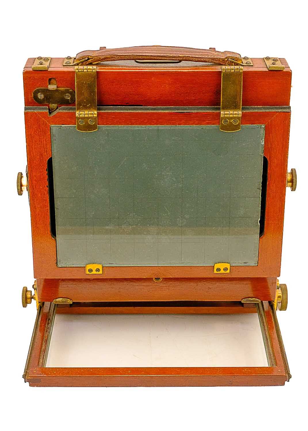 A Thornton Pickard Triple Victo mahogany folding plate camera. - Image 3 of 8
