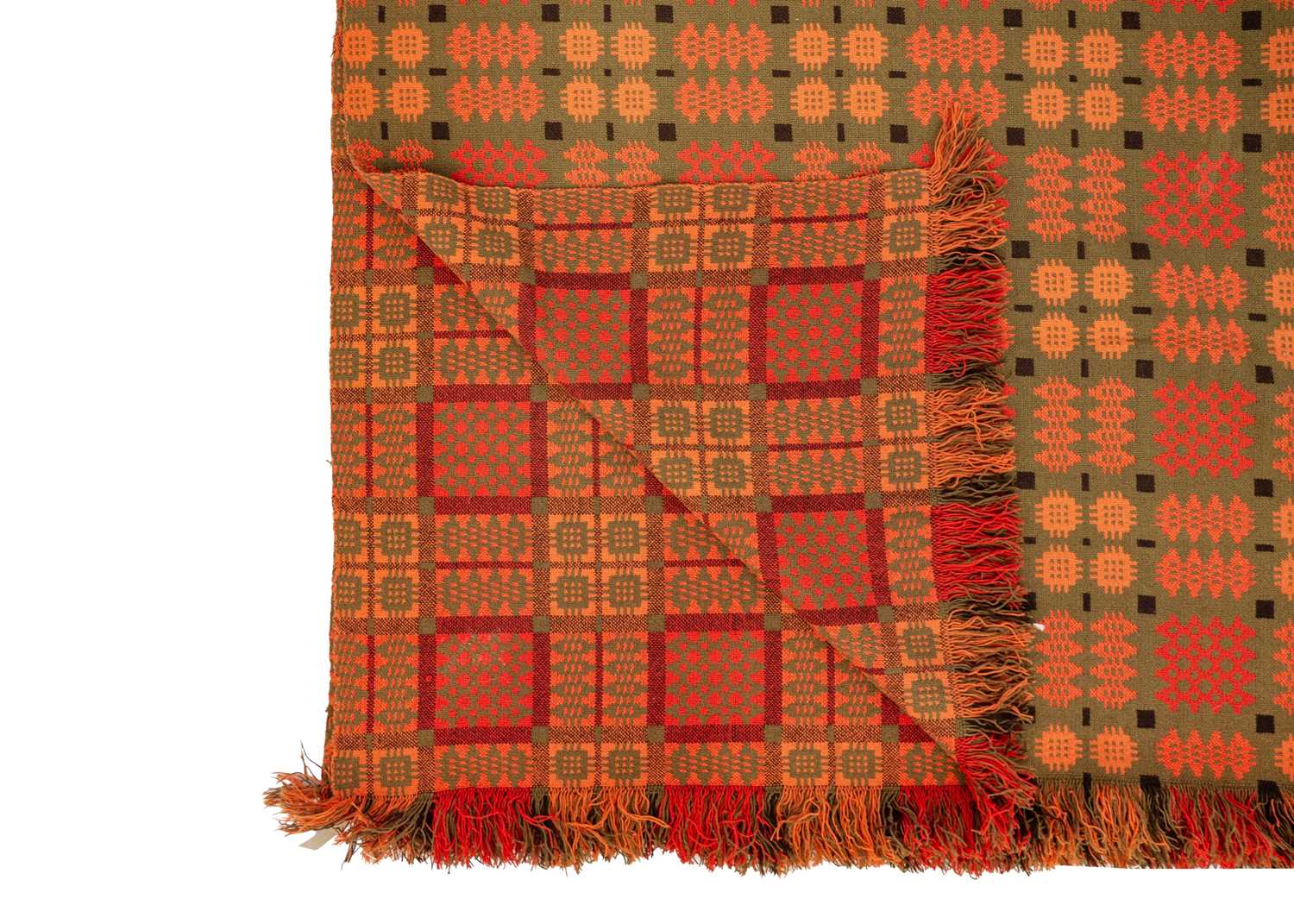 A Welsh wool blanket of traditional Caernarfon design. - Image 2 of 2