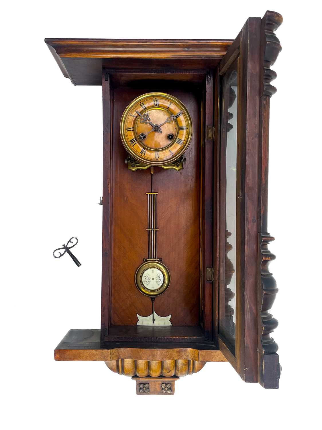 A German Kienzle walnut cased wall clock. - Image 2 of 5