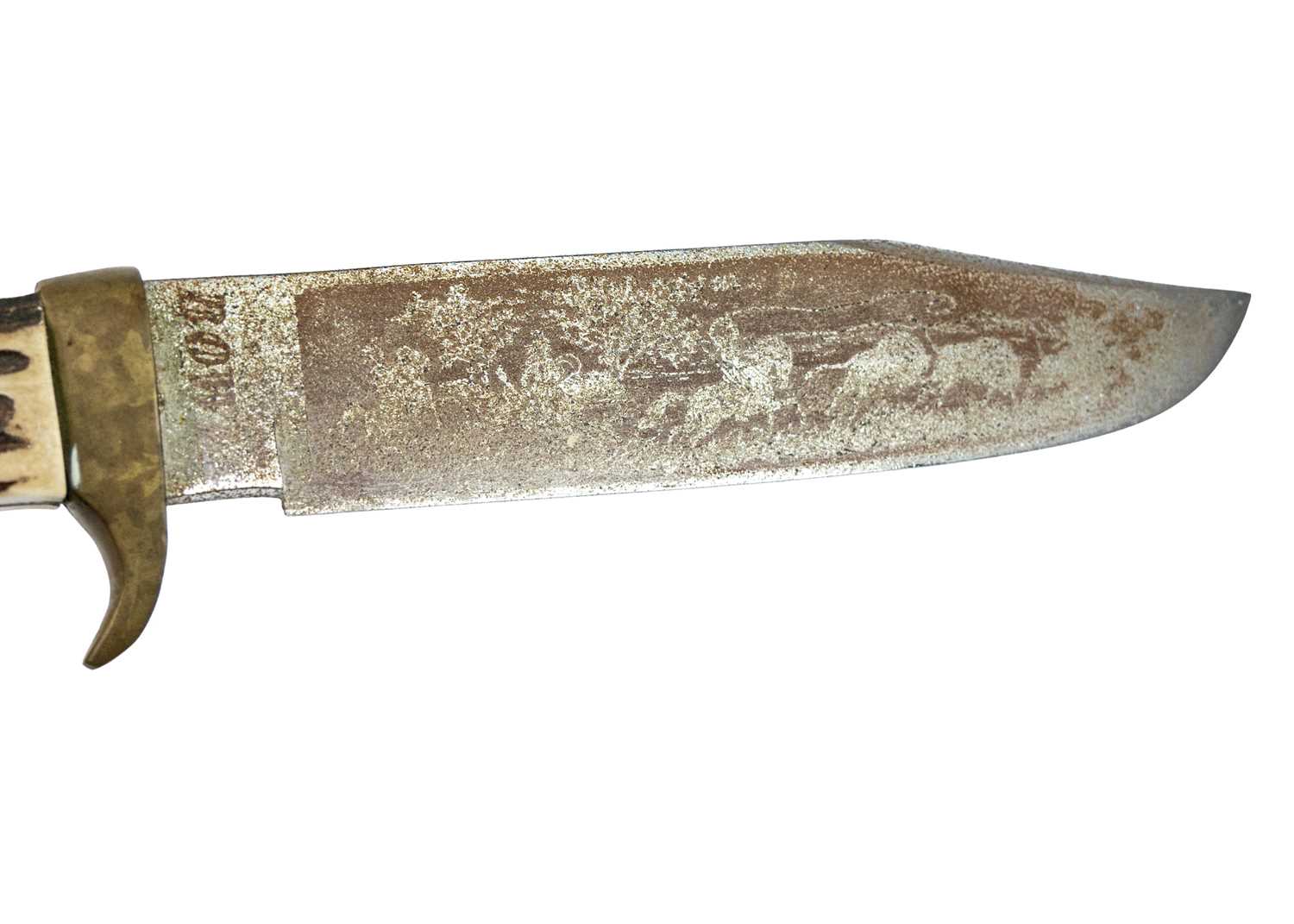 A large original Bowie knife, by Whitby, Solingen. - Image 3 of 4