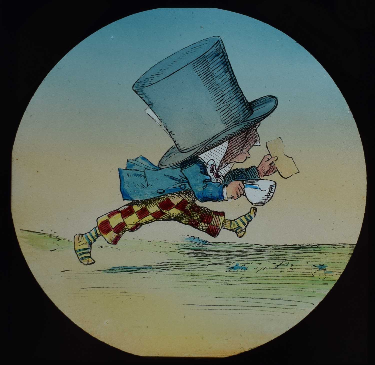 Magic lantern slides, Alice in Wonderland A complete set of 42 illustrations by Tenniel, of Lewis - Image 52 of 55