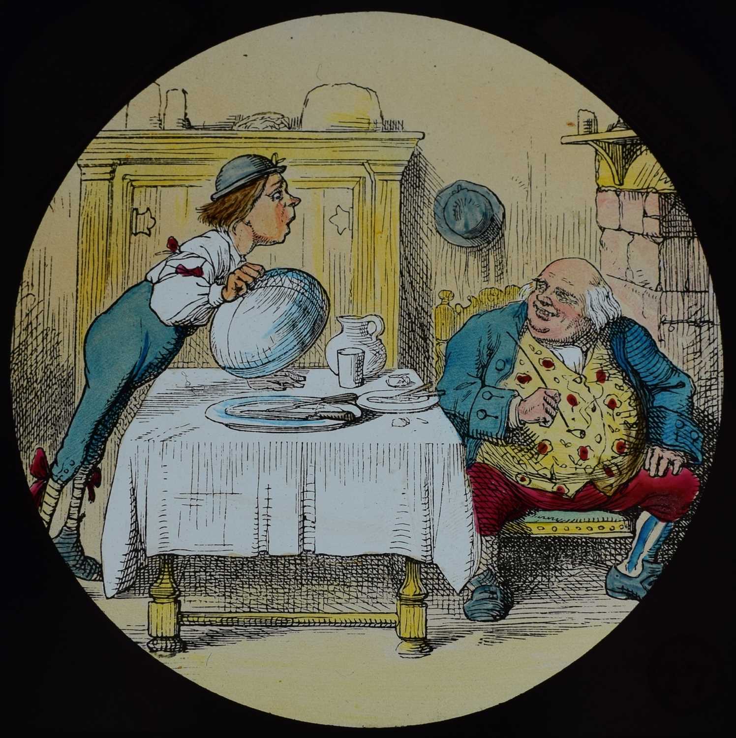 Magic lantern slides, Alice in Wonderland A complete set of 42 illustrations by Tenniel, of Lewis - Image 29 of 55