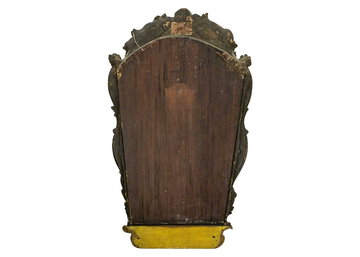 An 18th century baroque wood carved gesso gilt mirror. - Image 2 of 4