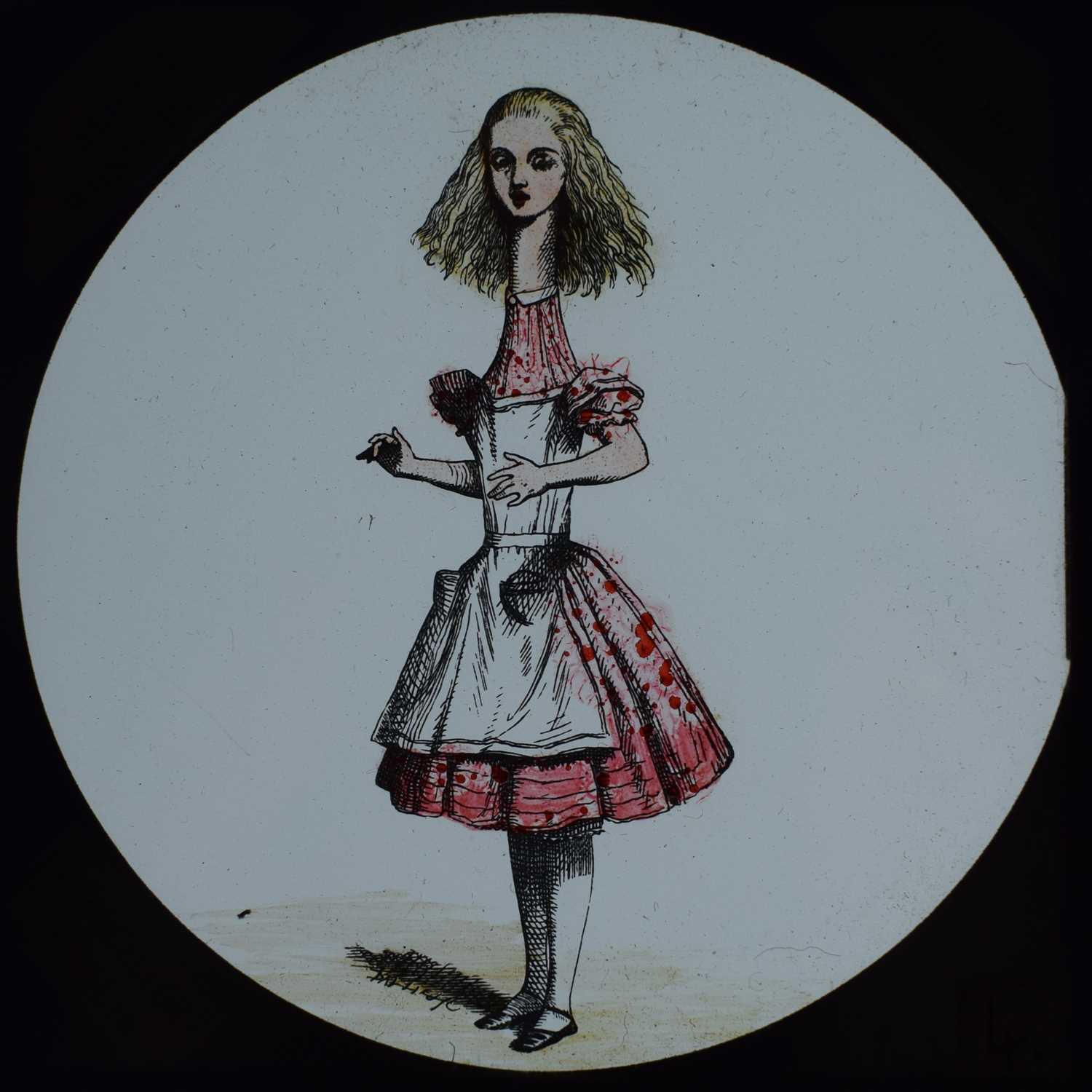Magic lantern slides, Alice in Wonderland A complete set of 42 illustrations by Tenniel, of Lewis - Bild 16 aus 55
