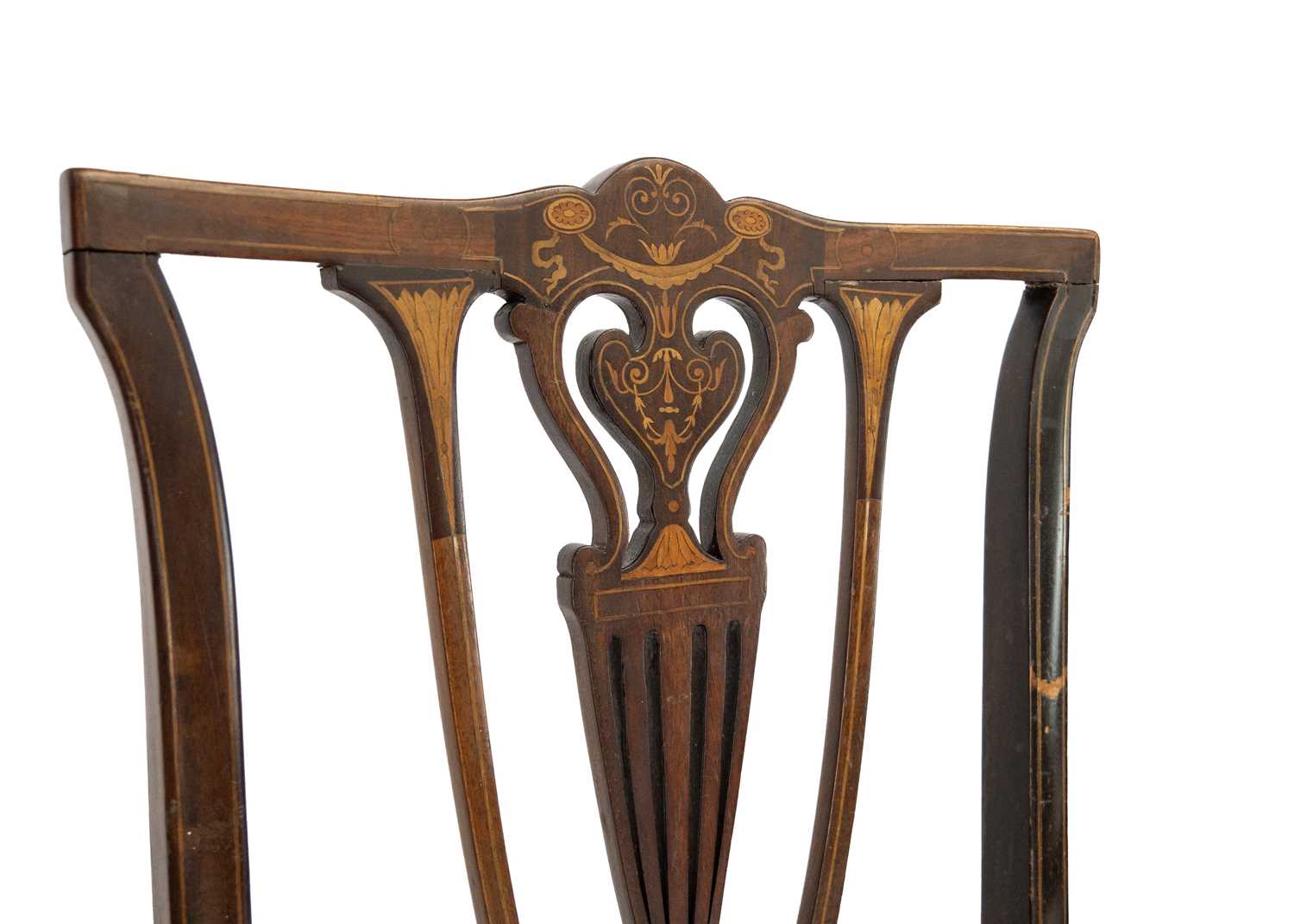 An Edwardian mahogany and inlaid side table. - Image 7 of 7