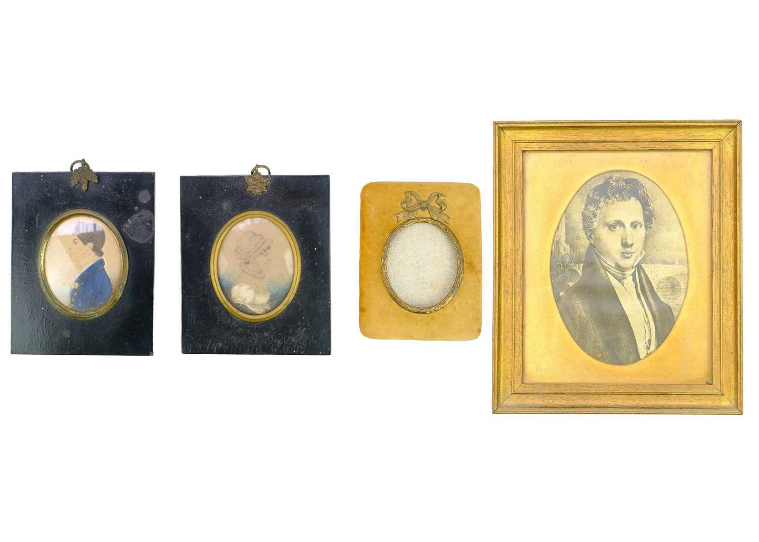 Two early 19th century portrait miniatures in watercolour.