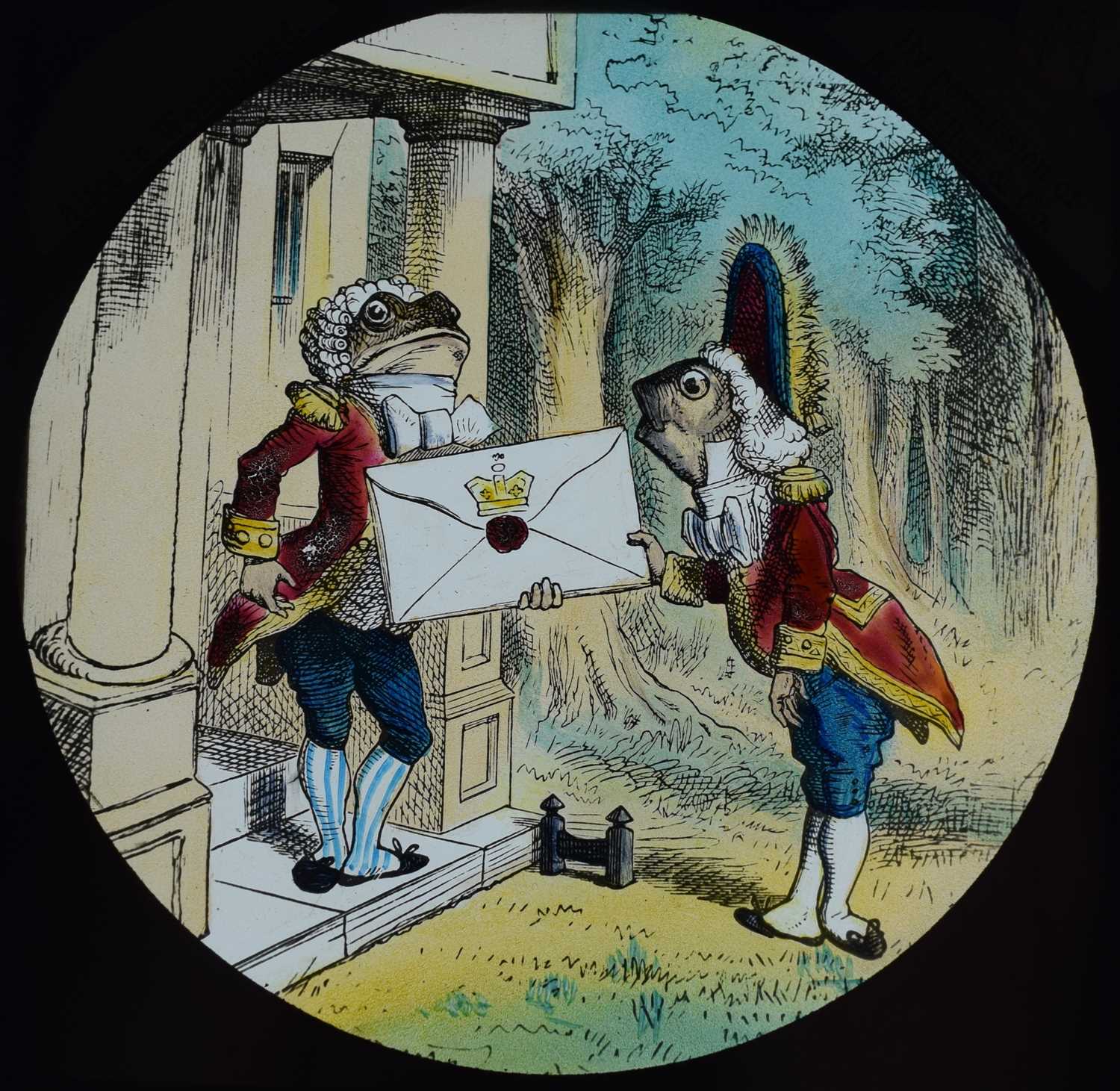Magic lantern slides, Alice in Wonderland A complete set of 42 illustrations by Tenniel, of Lewis - Bild 31 aus 55