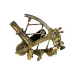 A lacquered brass sextant.