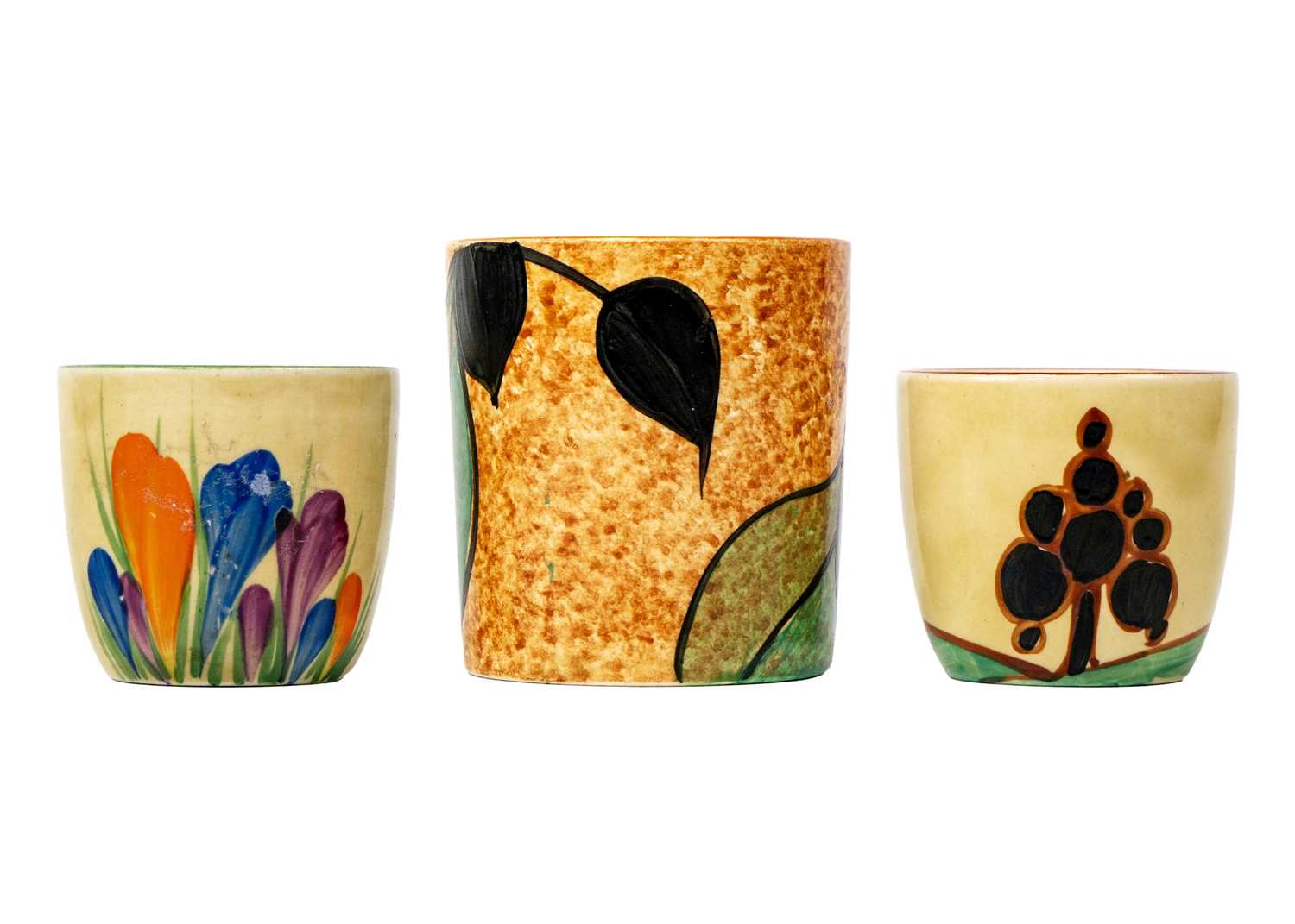 A Clarice Cliff Red Trees & House pattern egg cup. - Image 2 of 5