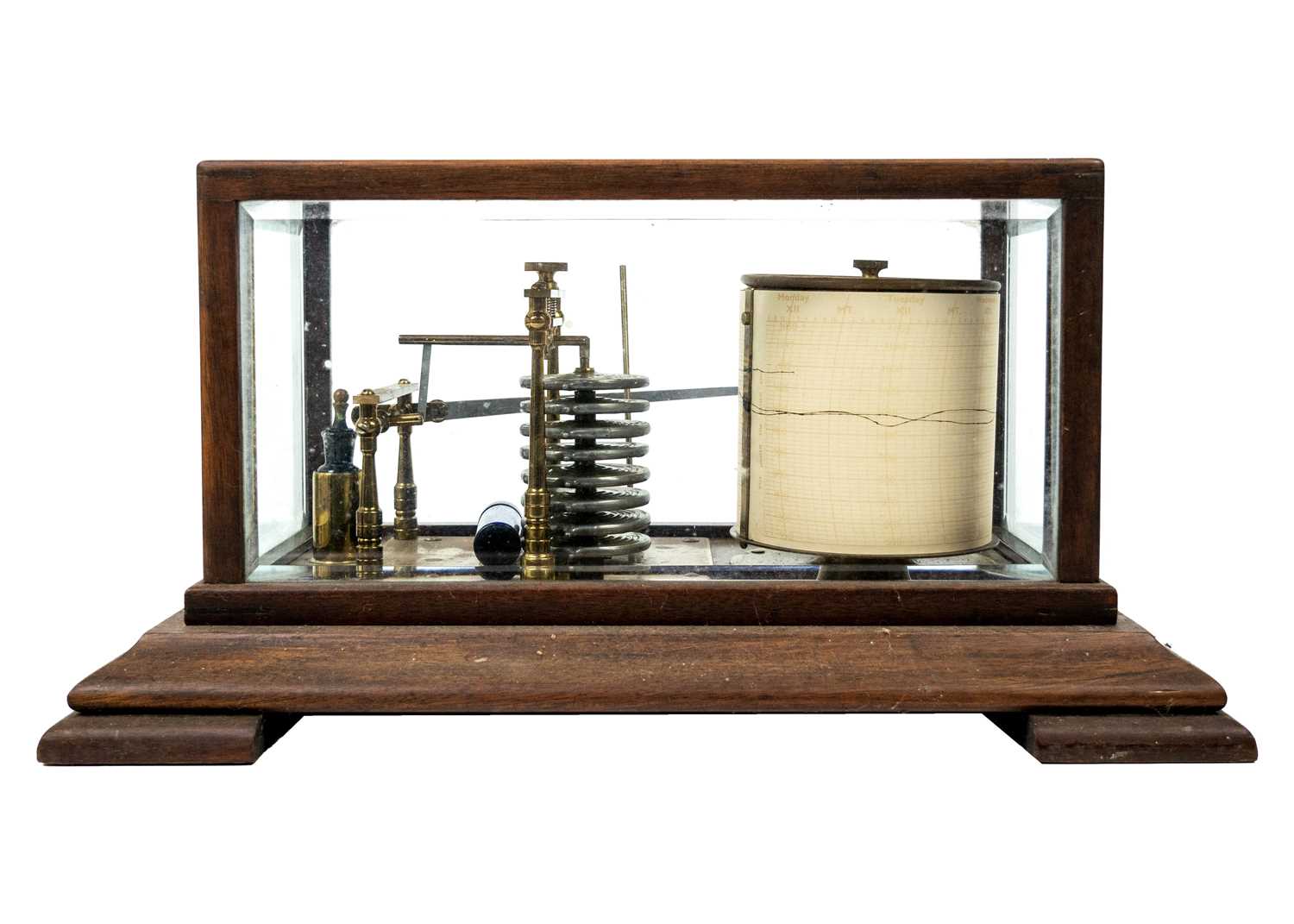 A late Victorian rosewood cased barograph. - Image 2 of 4