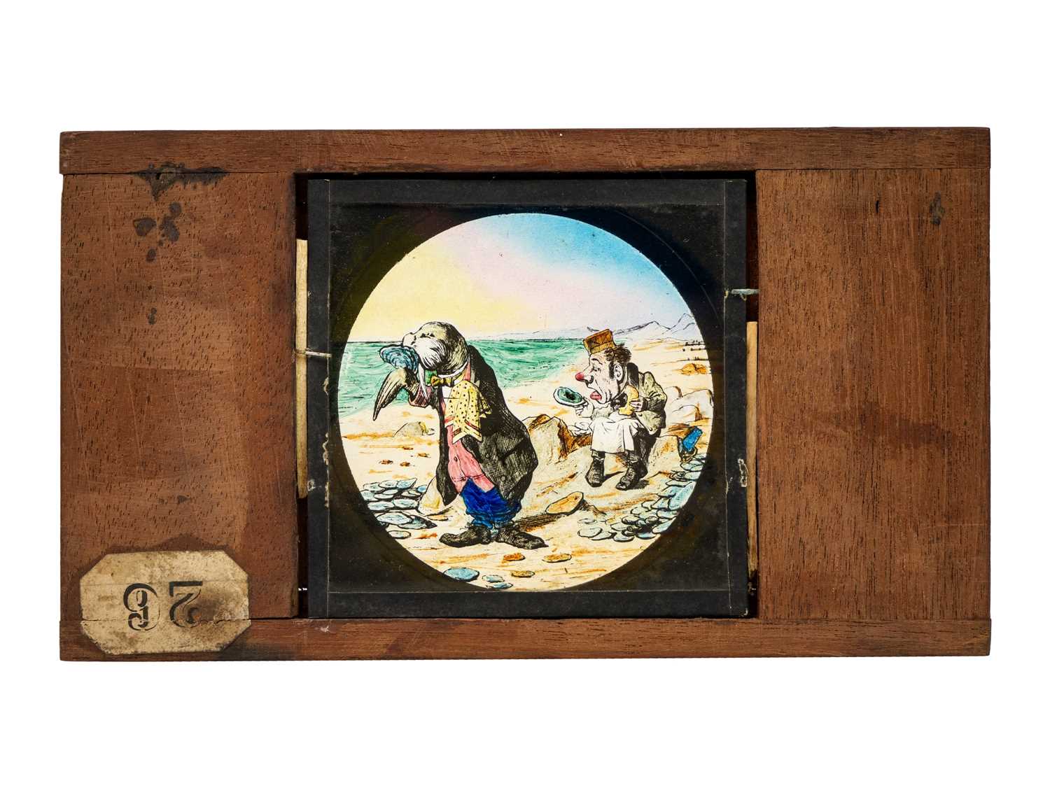 Magic Lantern Slides, Hand painted. Alice's Adventures in Wonderland & Through the Looking Glass. A - Image 15 of 48