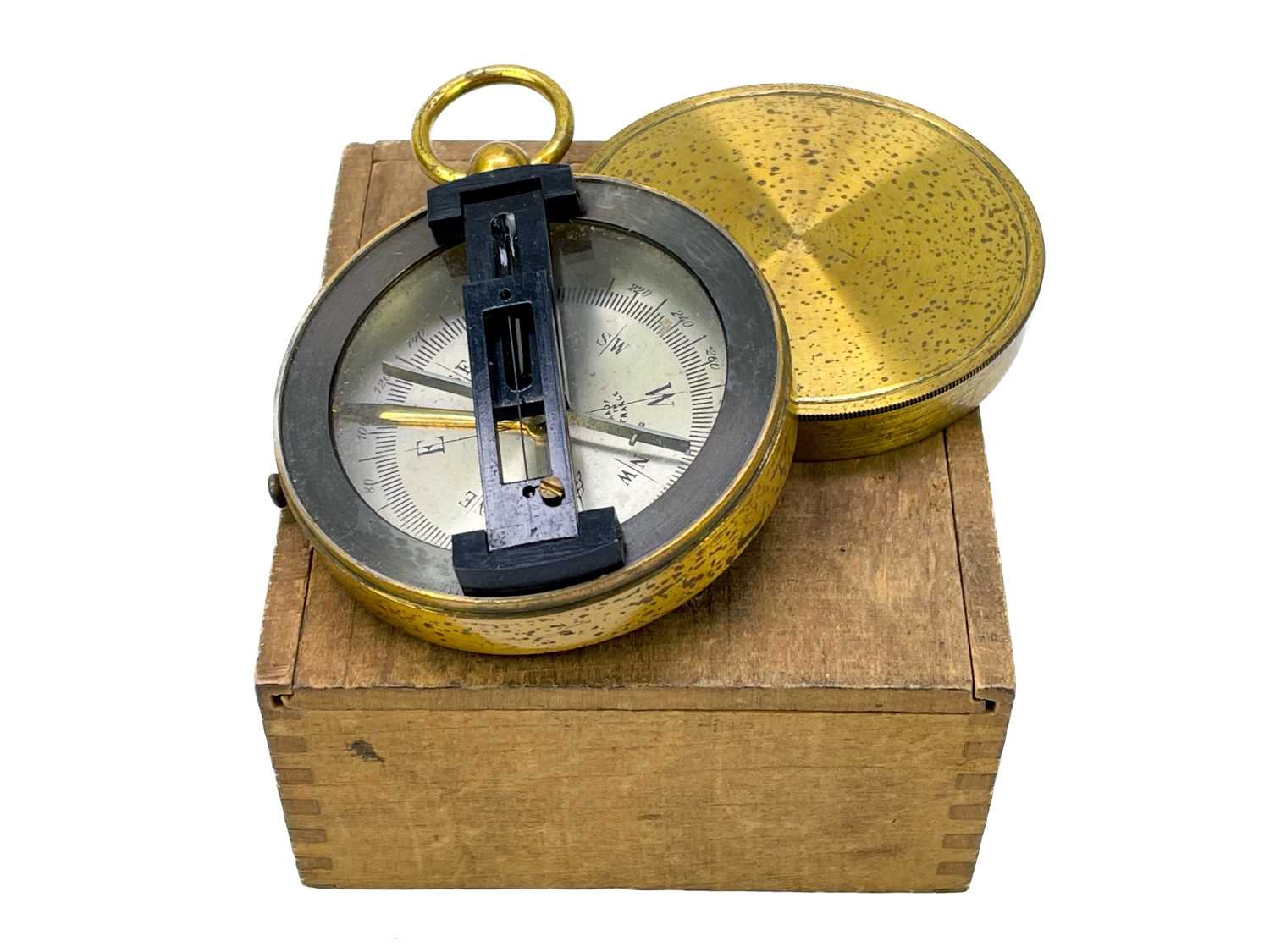 A brass dip needle compass. - Image 6 of 12