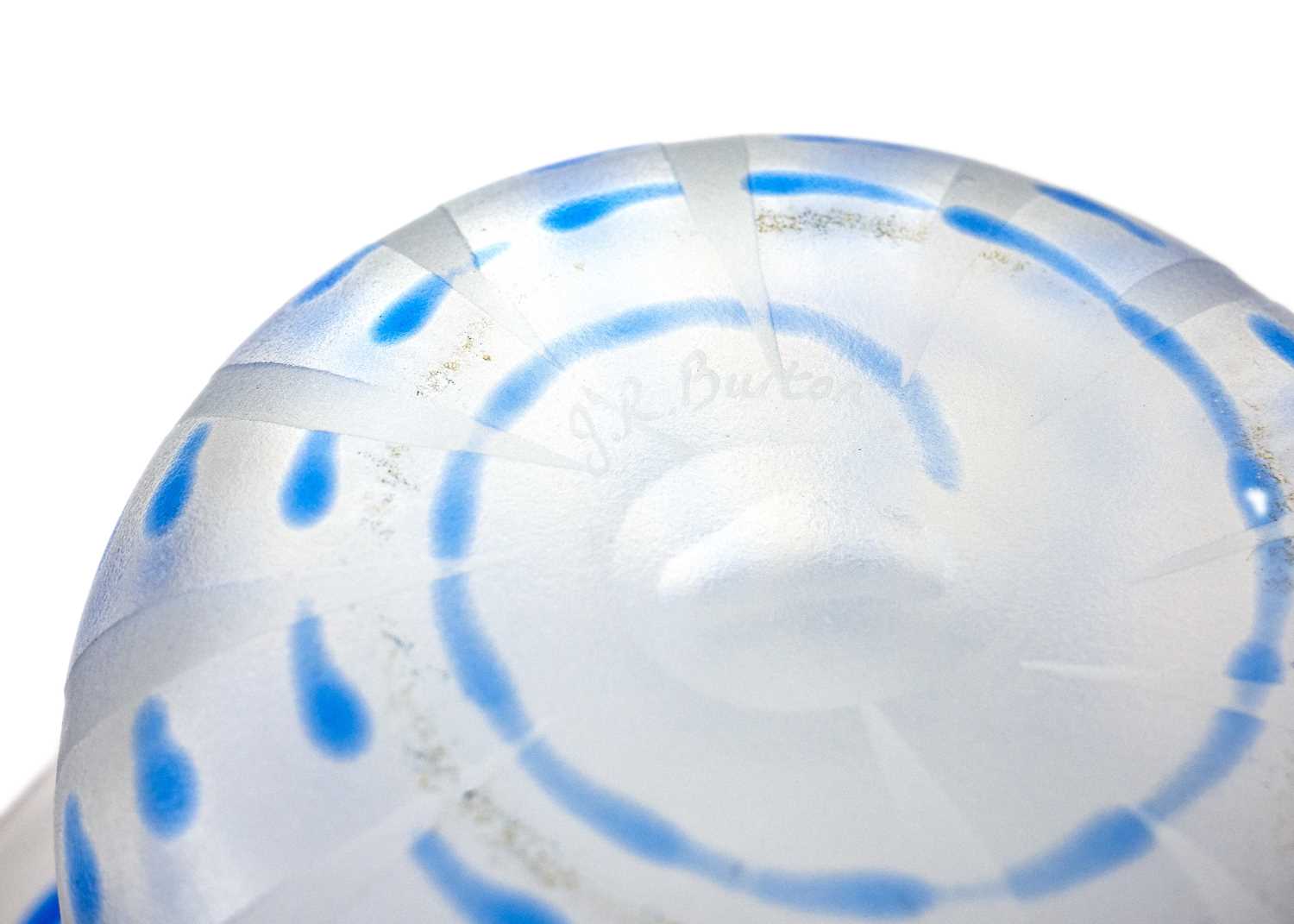 A Jonathan Harris Ironbridge studio glass bowl, Monsoon, - Image 5 of 5