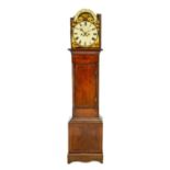 An eight day mahogany longcase clock.