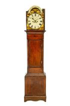 An eight day mahogany longcase clock.