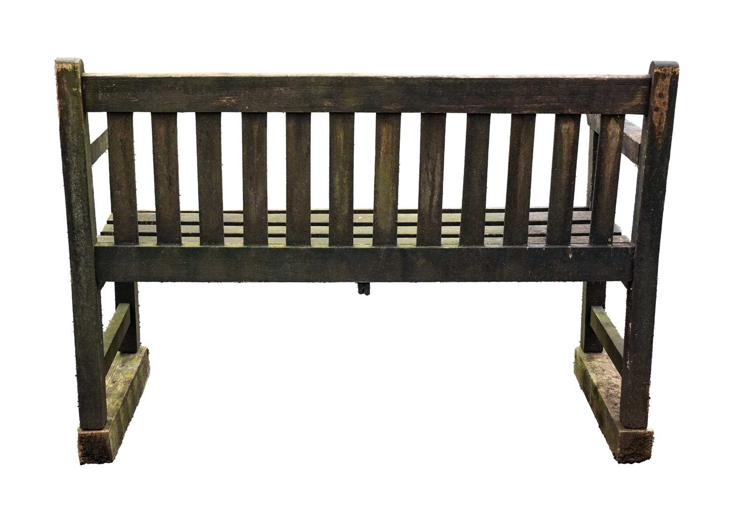 A wooden garden bench. - Image 2 of 2