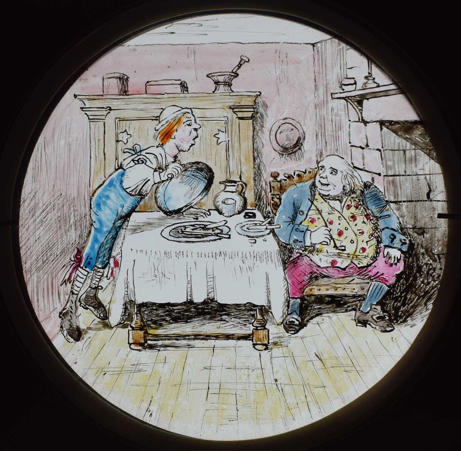 Magic Lantern Slides, Hand painted. Alice's Adventures in Wonderland & Through the Looking Glass. A - Image 27 of 48