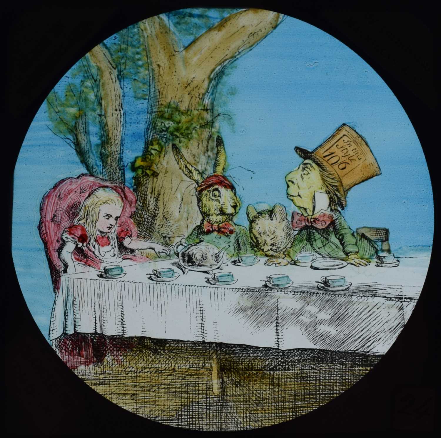Magic lantern slides, Alice in Wonderland A complete set of 42 illustrations by Tenniel, of Lewis - Bild 36 aus 55