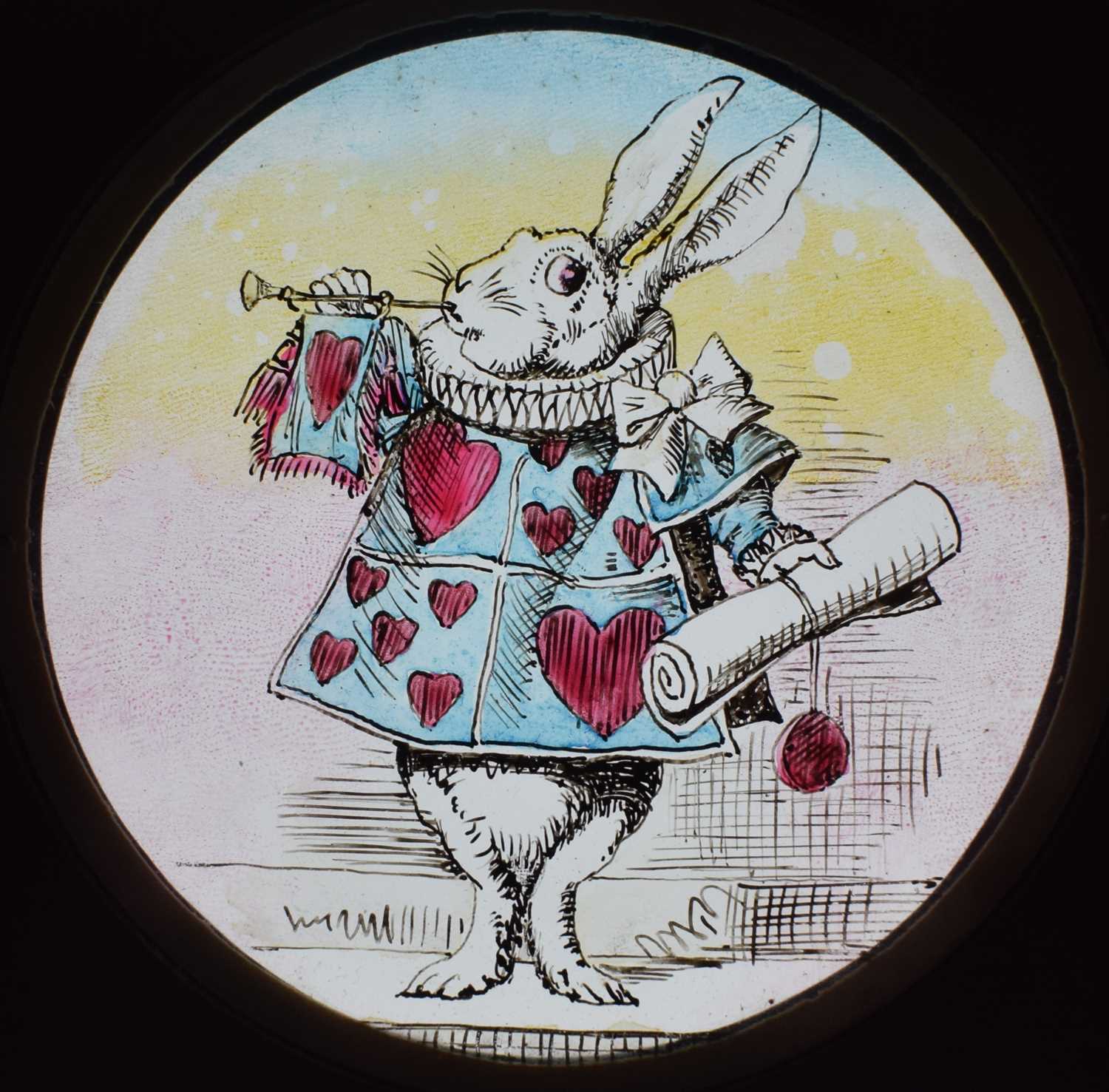 Magic Lantern Slides, Hand painted. Alice's Adventures in Wonderland & Through the Looking Glass. A - Image 44 of 48