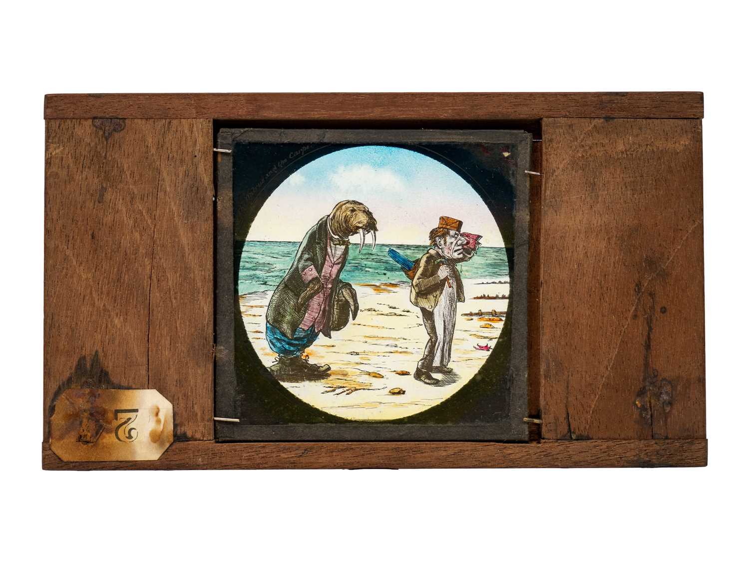 Magic Lantern Slides, Hand painted. Alice's Adventures in Wonderland & Through the Looking Glass. A - Image 13 of 48