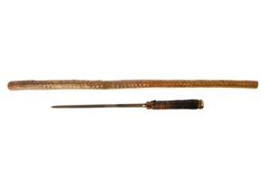 A late 19th century sword stick.