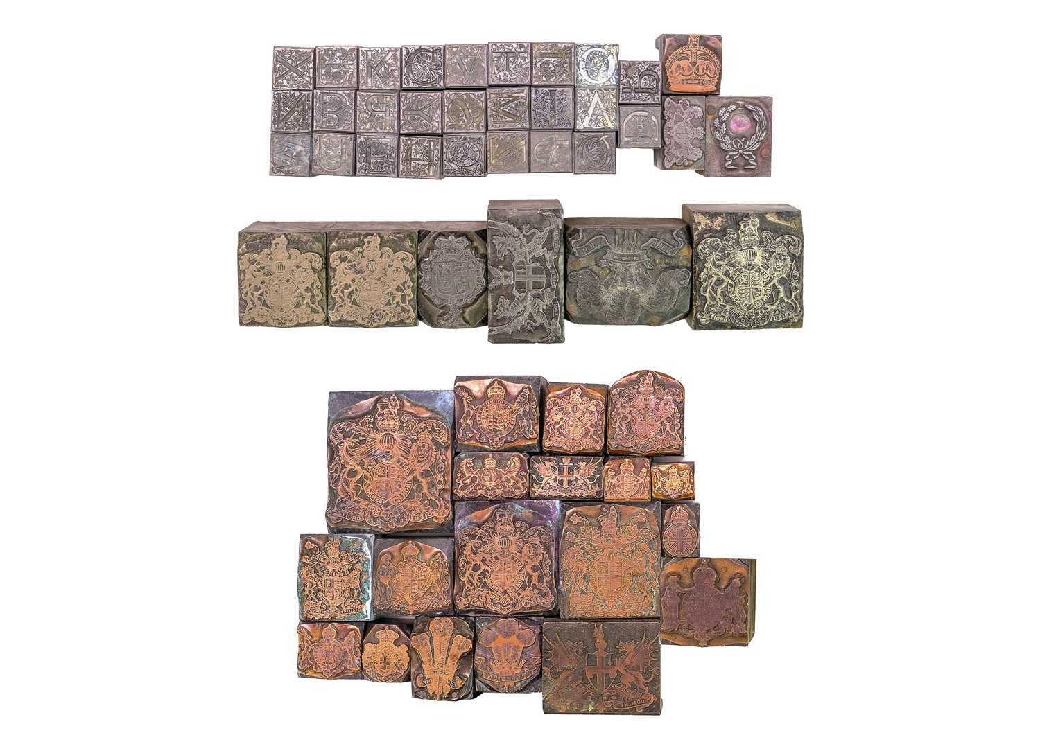 An interesting collection of metal printing blocks.