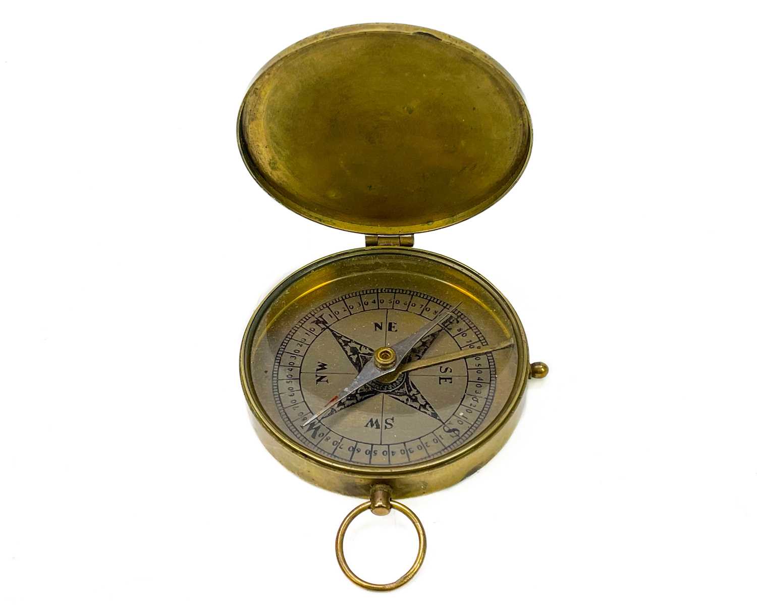 A brass dip needle compass. - Image 7 of 12