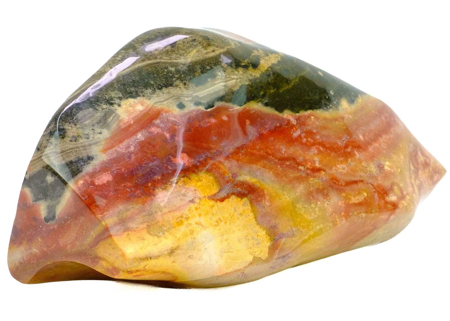 Five polychrome jasper mineral specimens. - Image 6 of 9