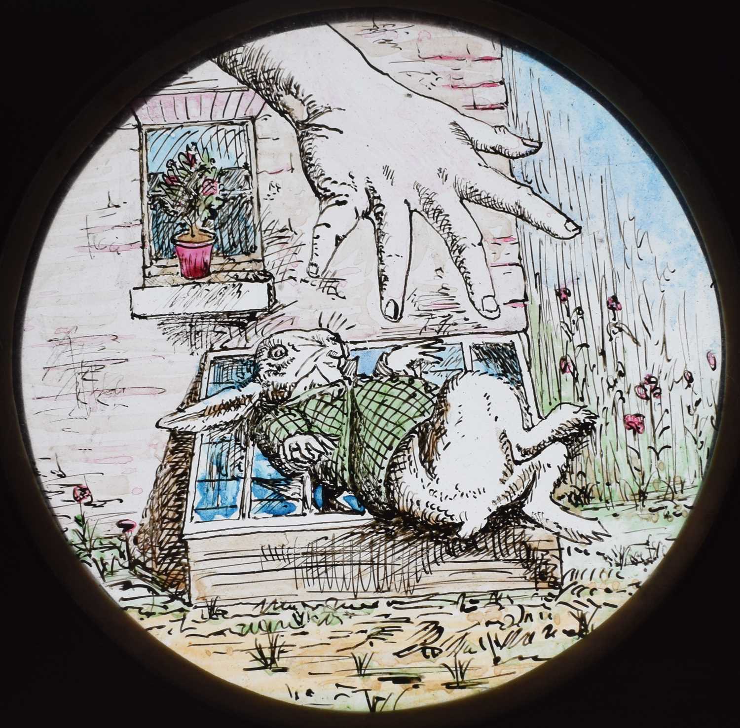 Magic Lantern Slides, Hand painted. Alice's Adventures in Wonderland & Through the Looking Glass. A - Image 23 of 48