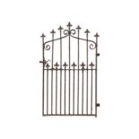 A 19th century wrought and cast iron pedestrian gate.