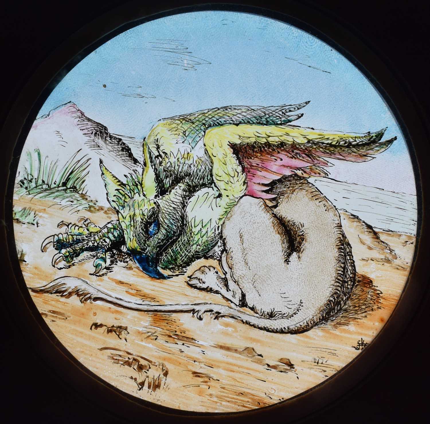 Magic Lantern Slides, Hand painted. Alice's Adventures in Wonderland & Through the Looking Glass. A - Image 37 of 48
