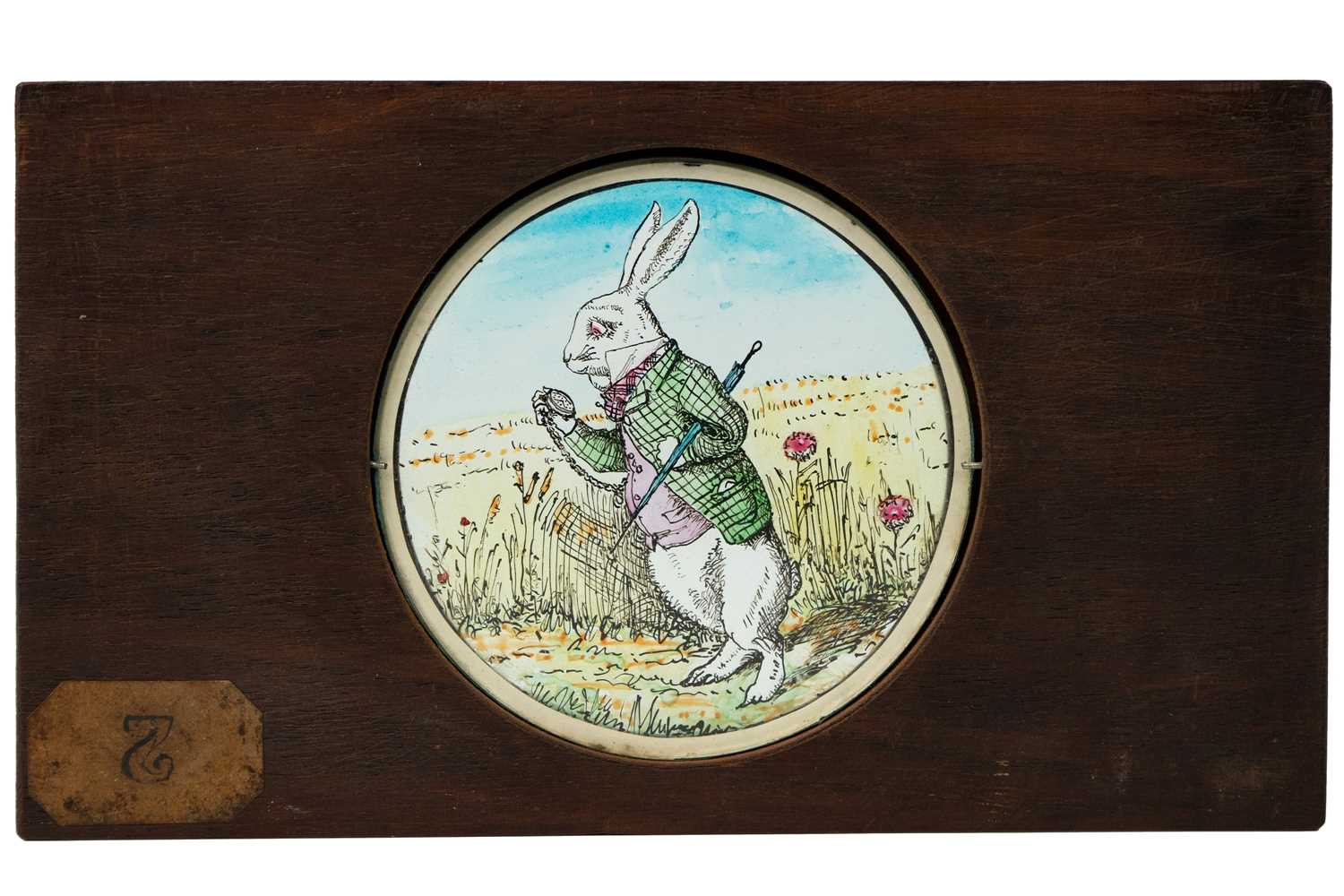 Magic Lantern Slides, Hand painted. Alice's Adventures in Wonderland & Through the Looking Glass. A - Image 11 of 48