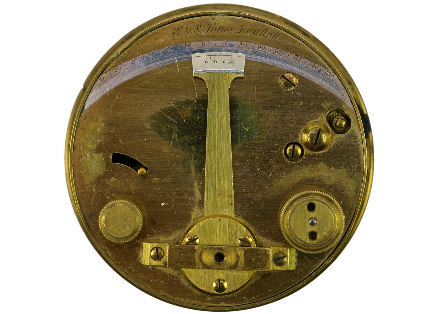 A brass pocket sextant by W & S Jones London. - Image 4 of 4