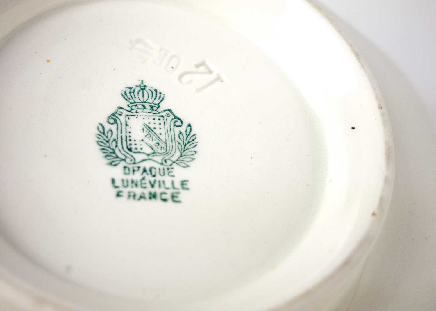 A Luneville faience part service. - Image 6 of 13