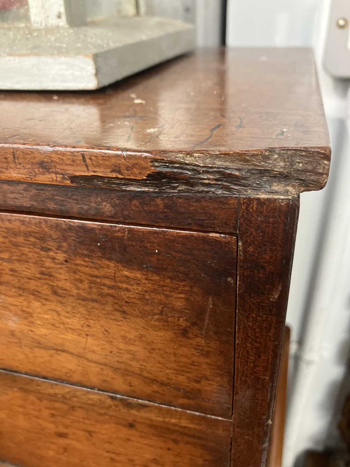 A 19th century mahogany table or collector's cabinet. - Image 6 of 7