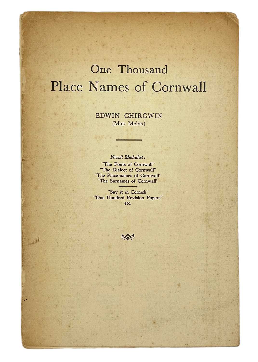 (Cornwall) Eight scarce publications. - Image 2 of 18