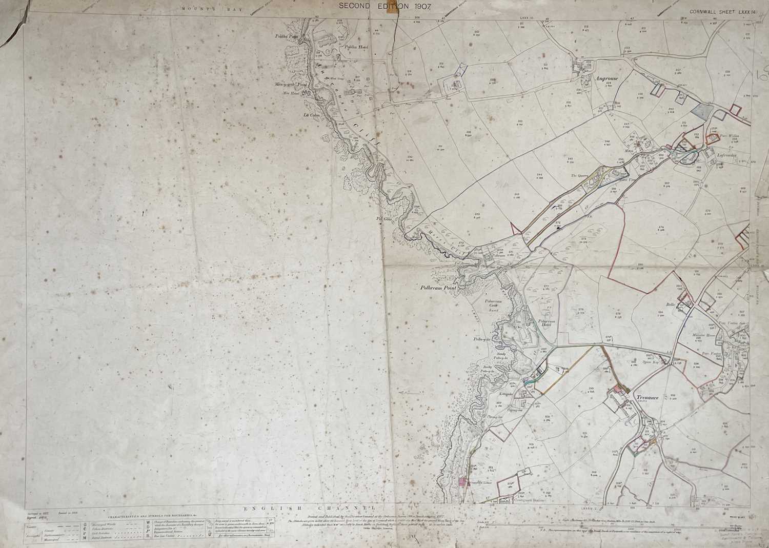 (Cornwall) A large collection of large format, mostly second edition, OS Maps. - Image 8 of 12