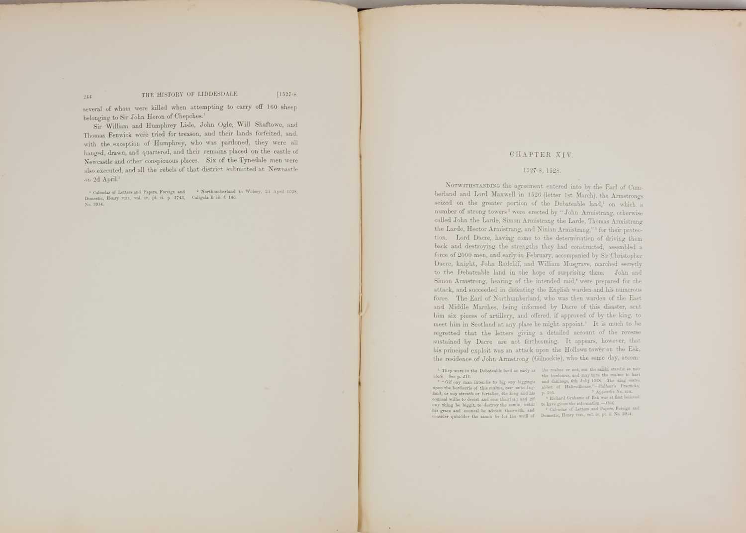 ARMSTRONG, Robert Bruce. 'The History of Liddesdale, Eskdale, Ewesdale, Wauchopedale and the Debatal - Image 5 of 8