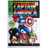 (Signed) Stan LEE (1922-2018) Captain America #100 - Big Premiere Issue!