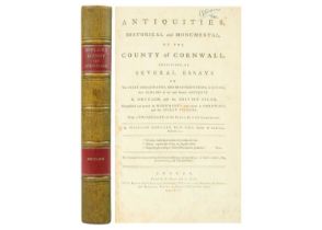 BORLASE, William. 'Antiquities, Historical and Monumental, of the County of Cornwall,'