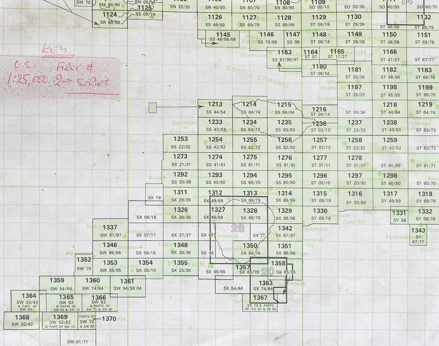 (Cornwall) A comprehensive collection of large format Ordinance Survey Maps Organised and indexed by - Image 6 of 10