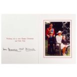 King Charles III, as The Prince of Wales & Diana, Princess of Wales, Royal Christmas card 1988 The