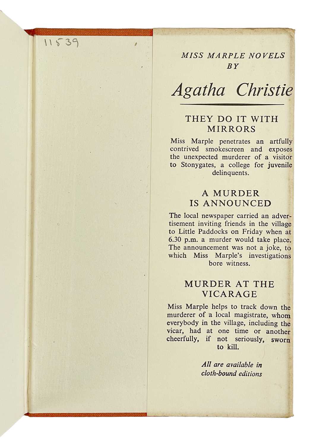 CHRISTIE, Agatha. 'A Pocket Full of Rye,' - Image 5 of 20