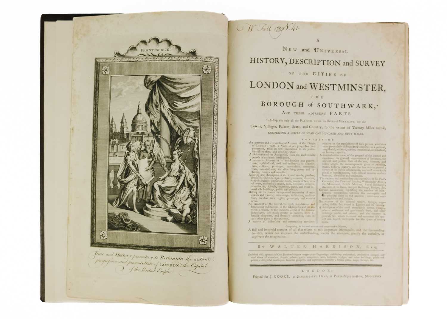 W Harrison 'A New and Universal History, Description and Survey of The Cities of London and Westmins - Image 5 of 10