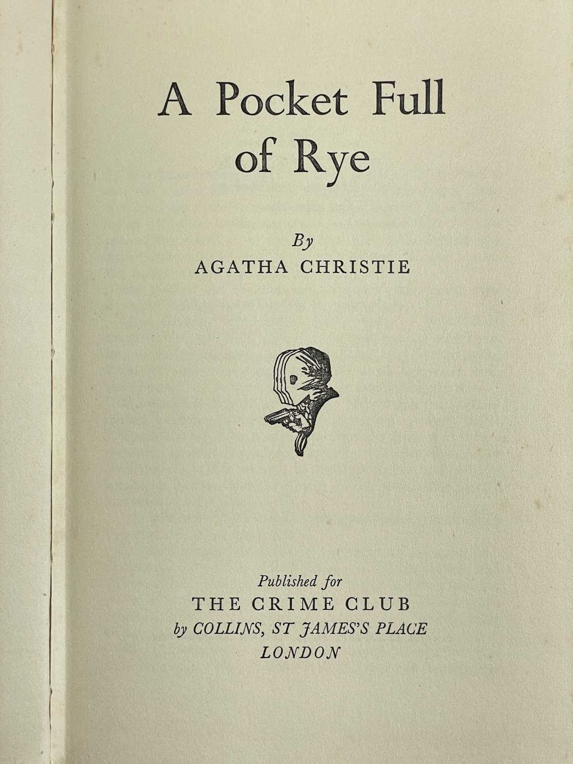 CHRISTIE, Agatha. 'A Pocket Full of Rye,' - Image 3 of 20