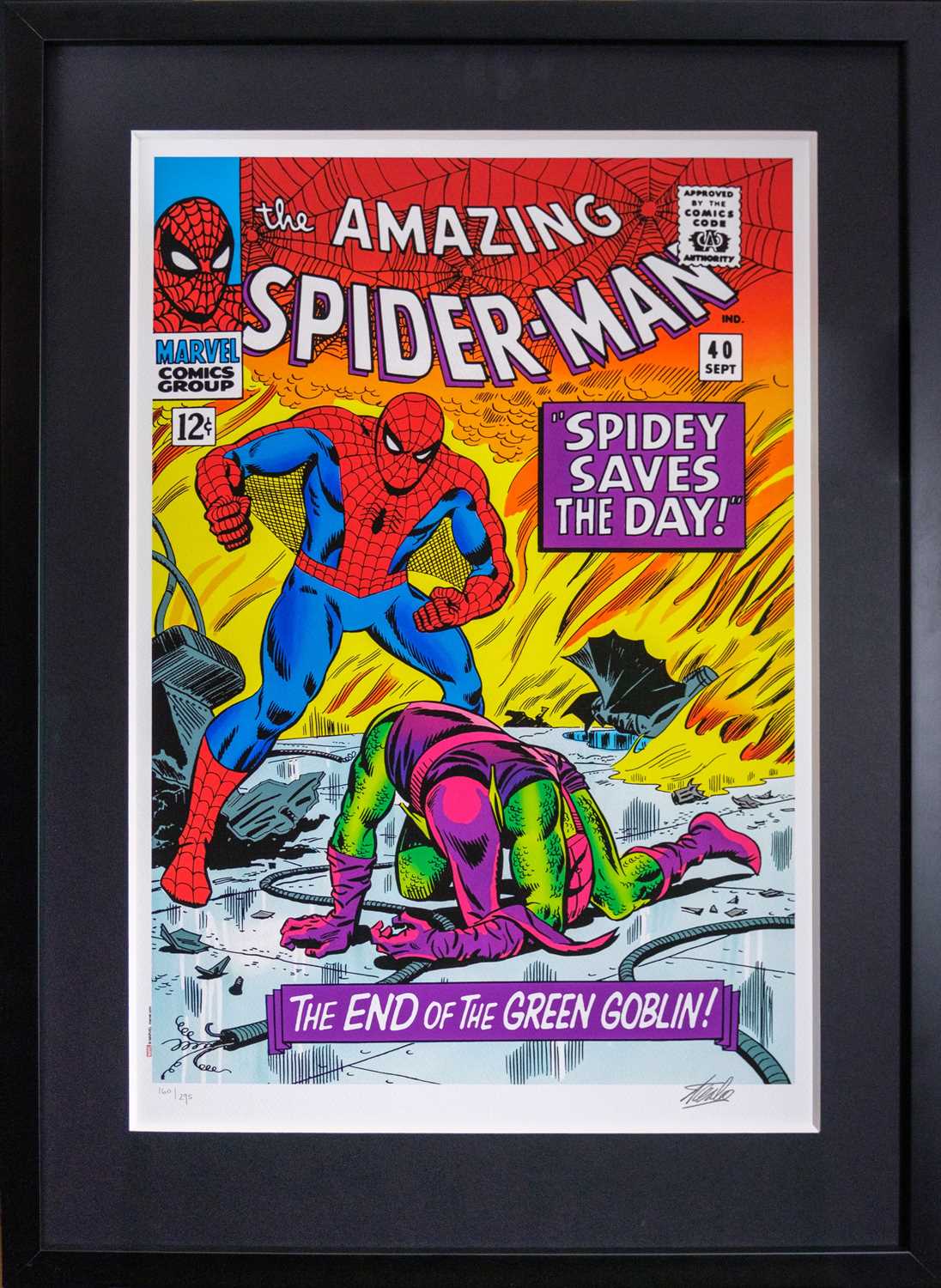 (Signed) Stan LEE (1922-2018) The Amazing Spider-Man #40 - Spidey Saves The Day (2016) - Image 2 of 5